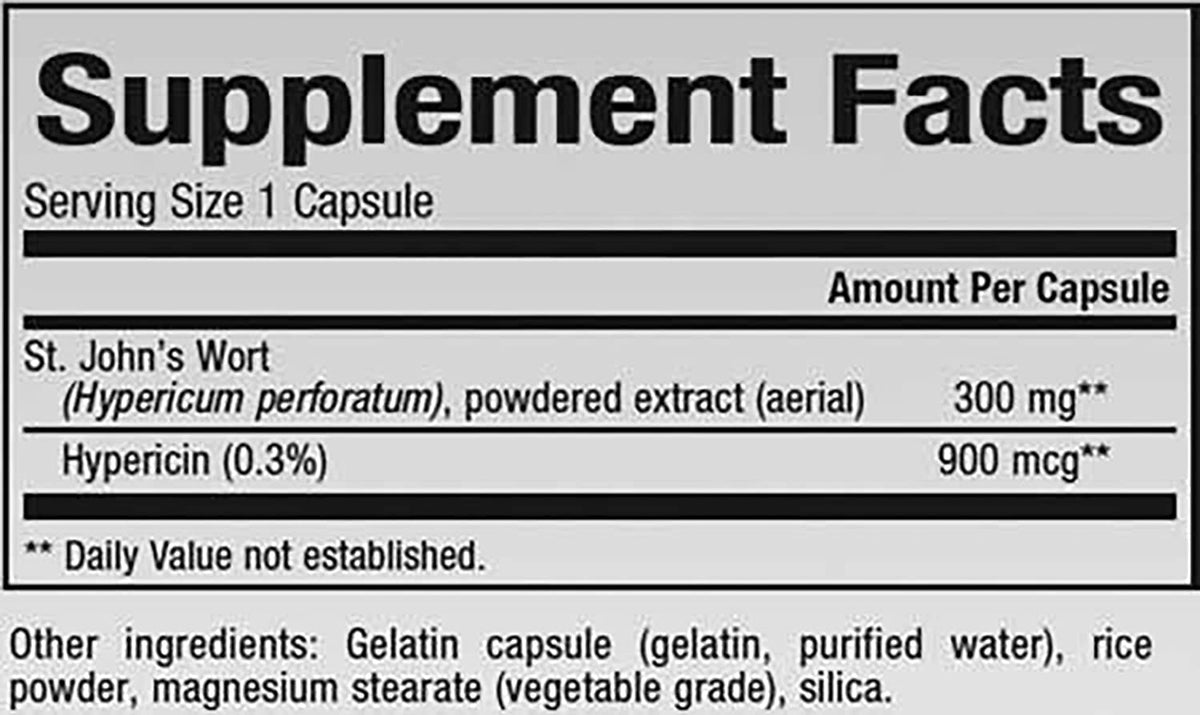 Natural Factors ST. JOHNS WORT 300MG EXTRC 90units