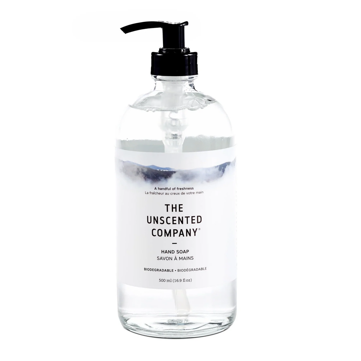 The Unscented Co. Unscented Hand Soap - Glass Bottle 500ml