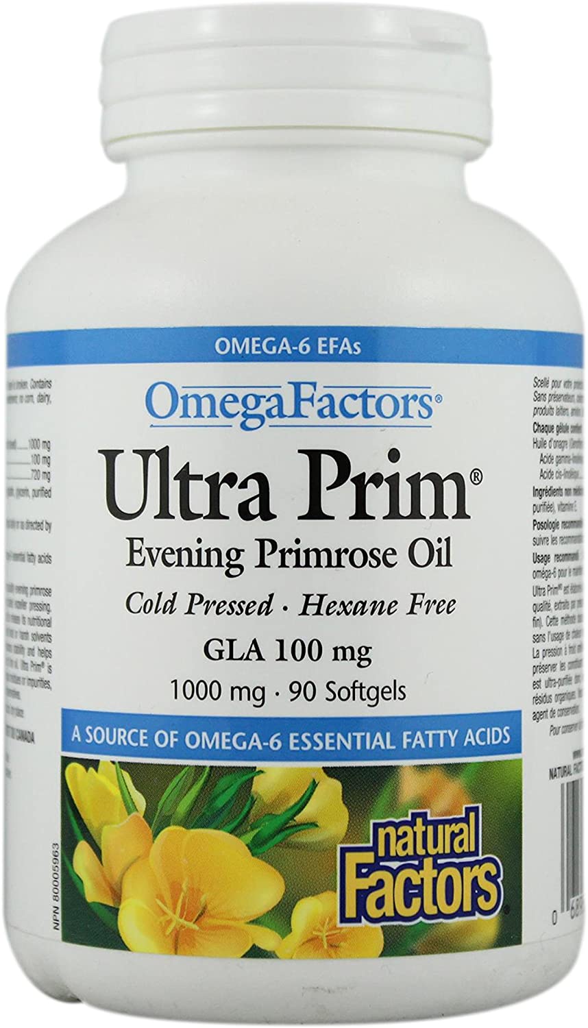 Natural Factors Ultraprim 1000mg GLA 90soft gels