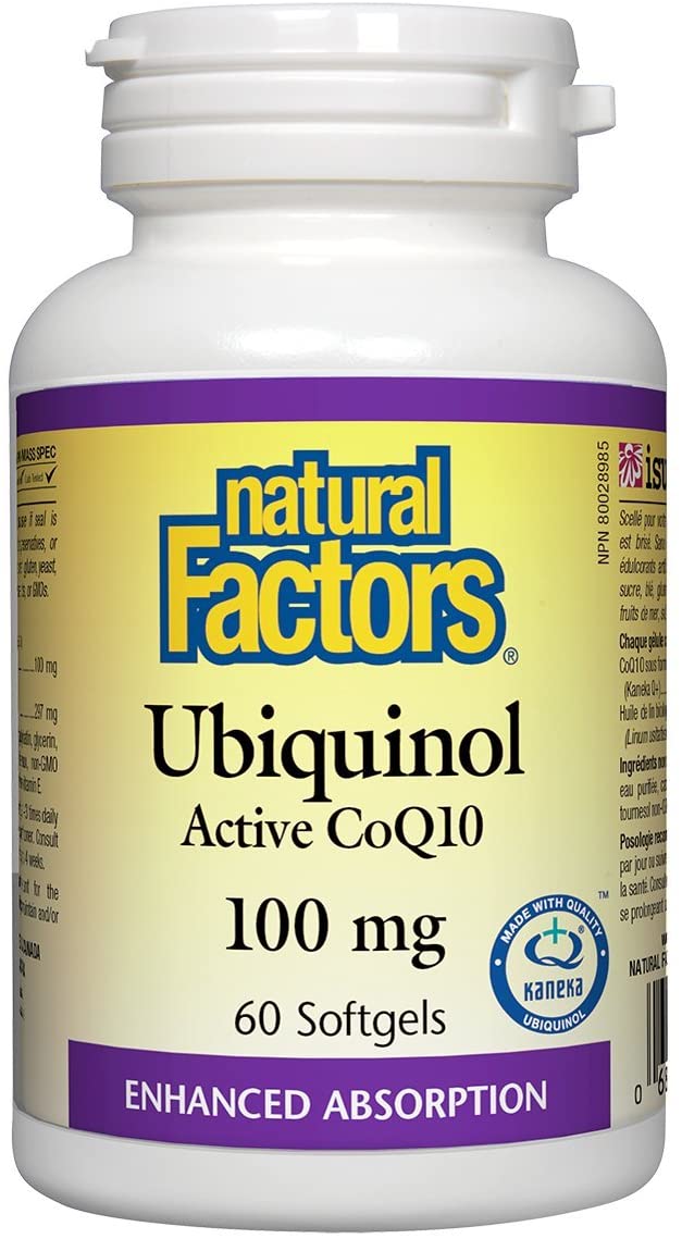 Natural Factors Ubiquinol CoQ10 100mg 60sg