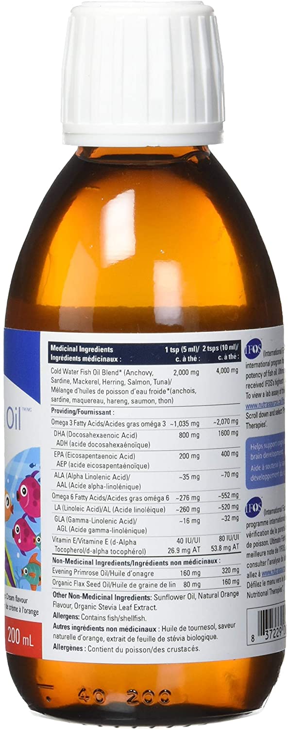 Progressive Ultimate Fish Oil For Kids Liquid 200ml
