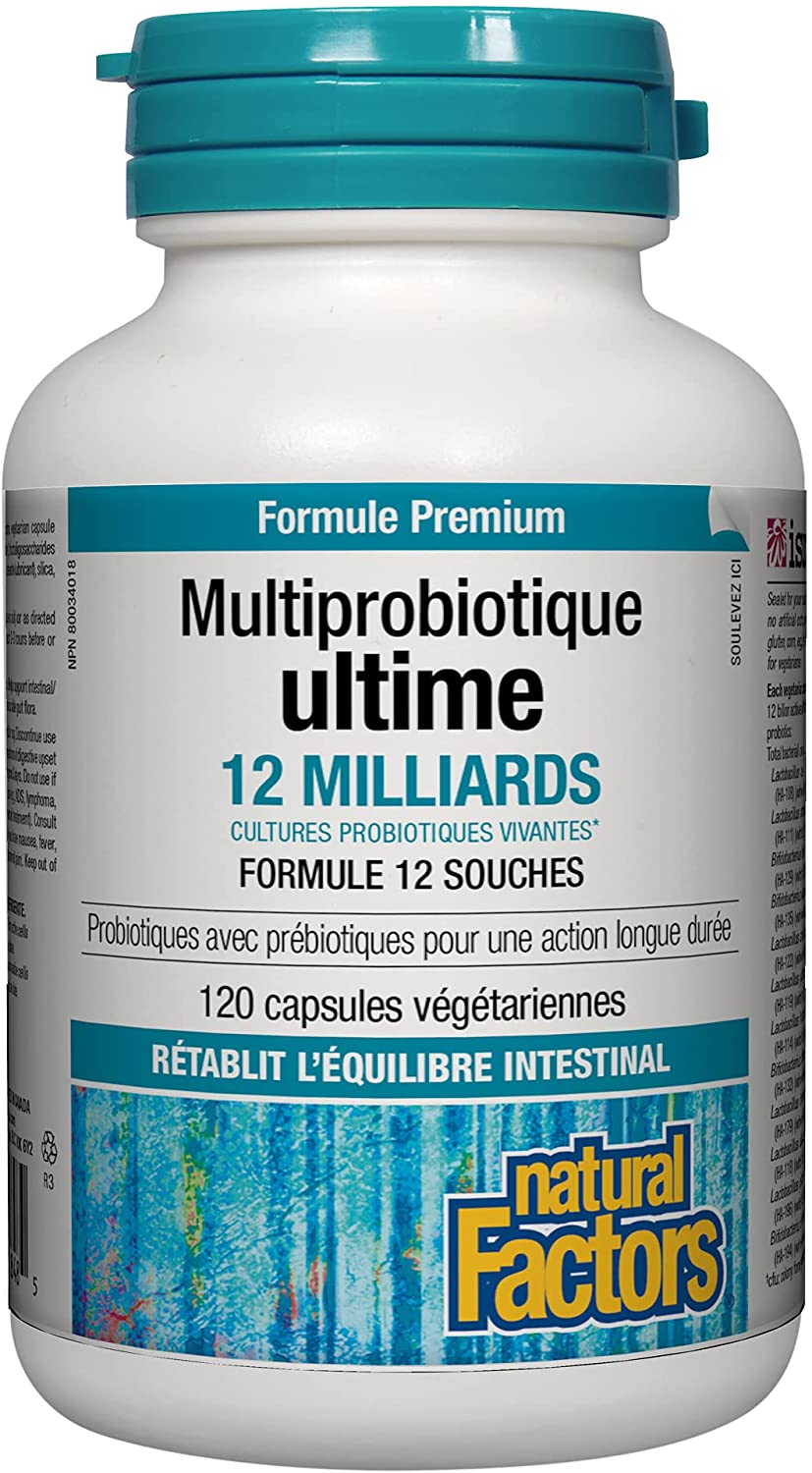 Natural Factors Ultimate Probiotic 12 billion 120veggie