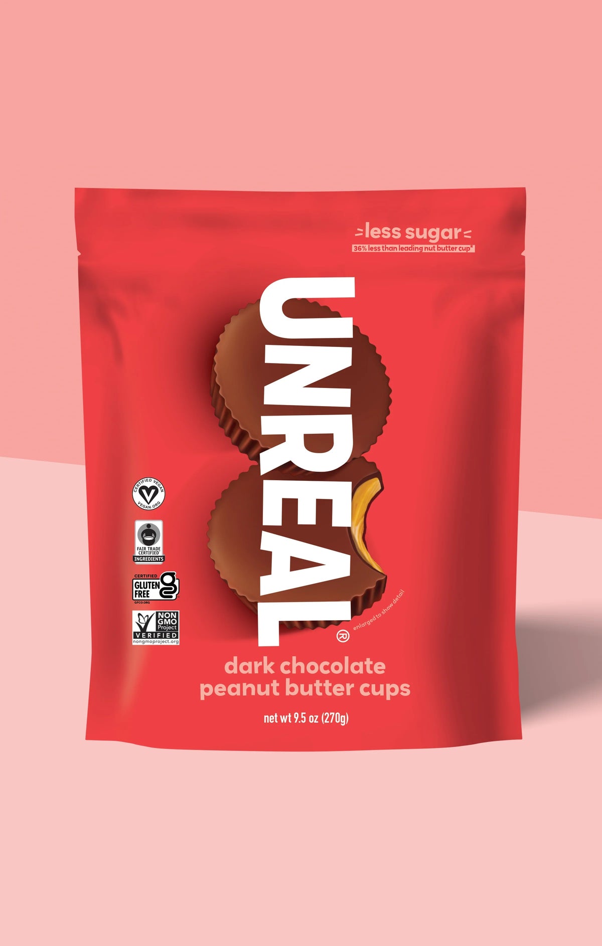 Unreal Dark Chocolate Peanut Butter Cups 120g