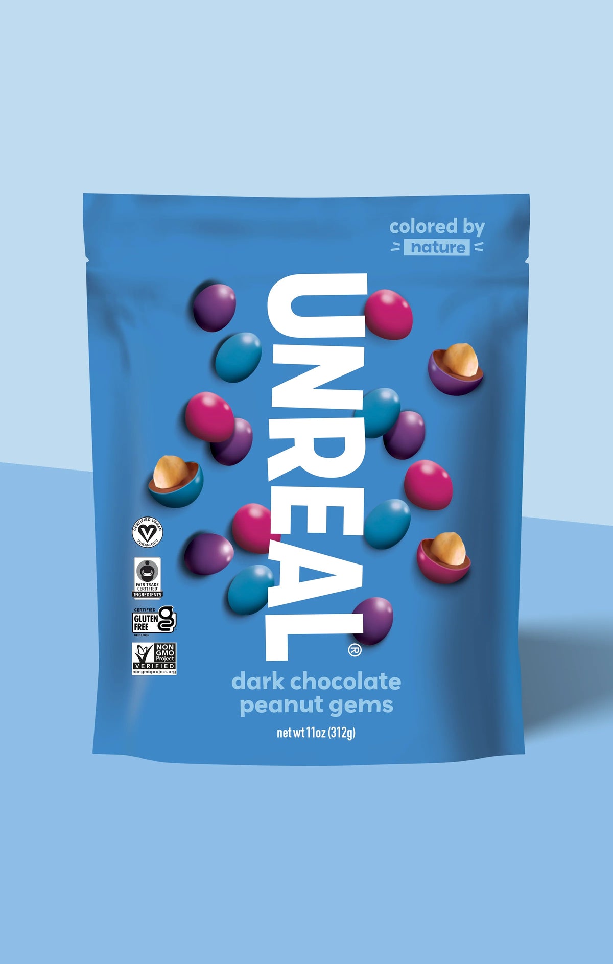 Unreal Dark Chocolate Peanut Gems 142g