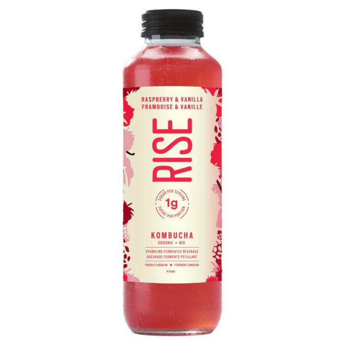 RISE Kombucha Raspberry &amp; Vanilla  414ml