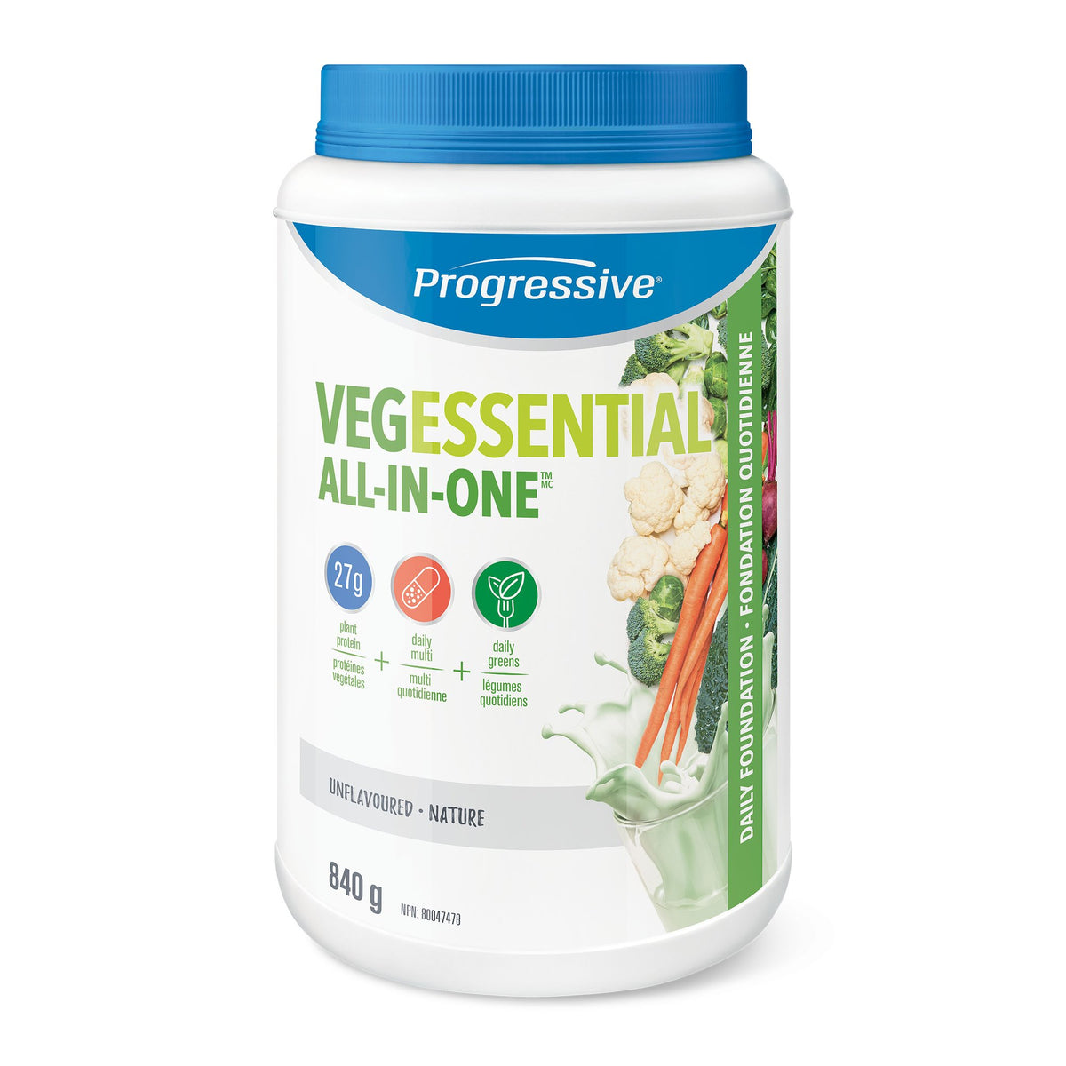 Progressive VegEssential Unflavoured 840g