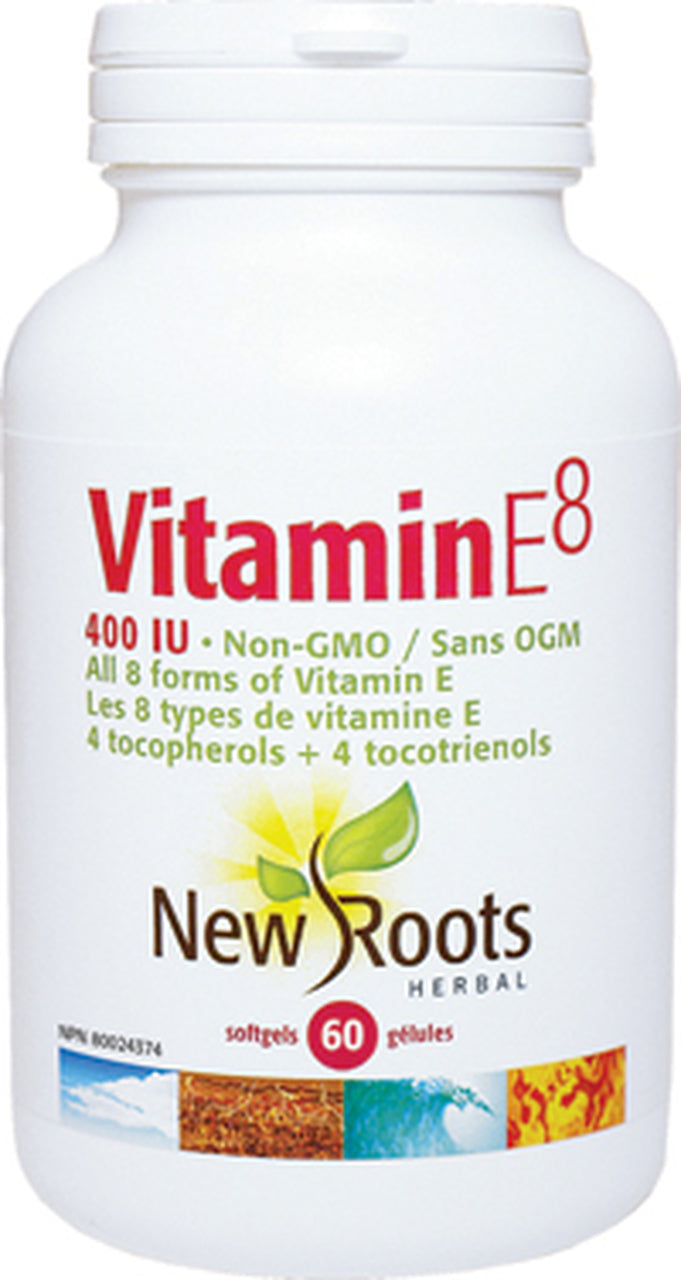 New Roots Vitamin E8 400IU 60sg