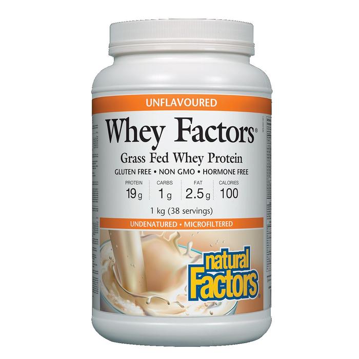 Natural Factors Whey Factors Unflavoured  1kg