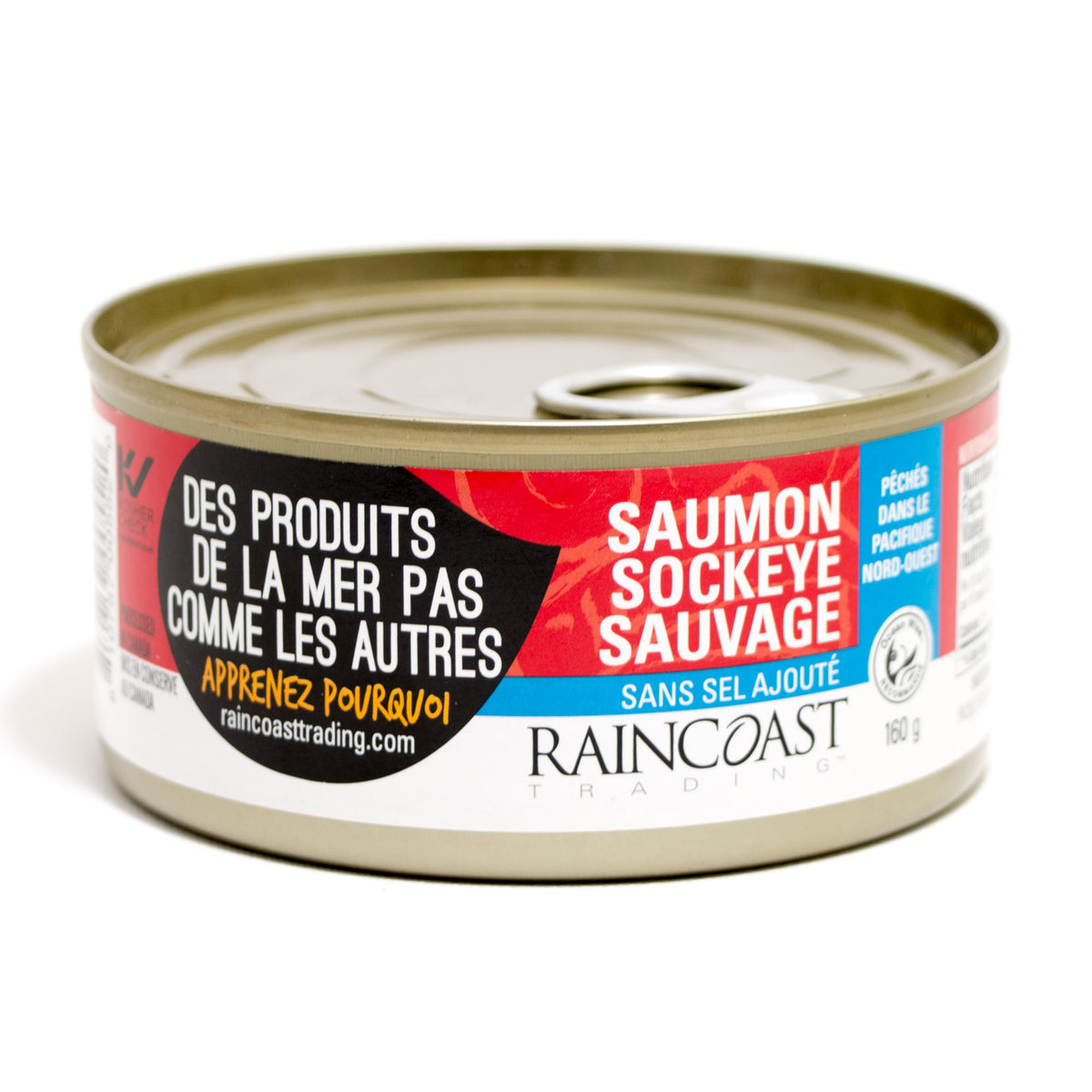 Raincoast Trading Wild Sockeye Salmon No Salt Added 160g