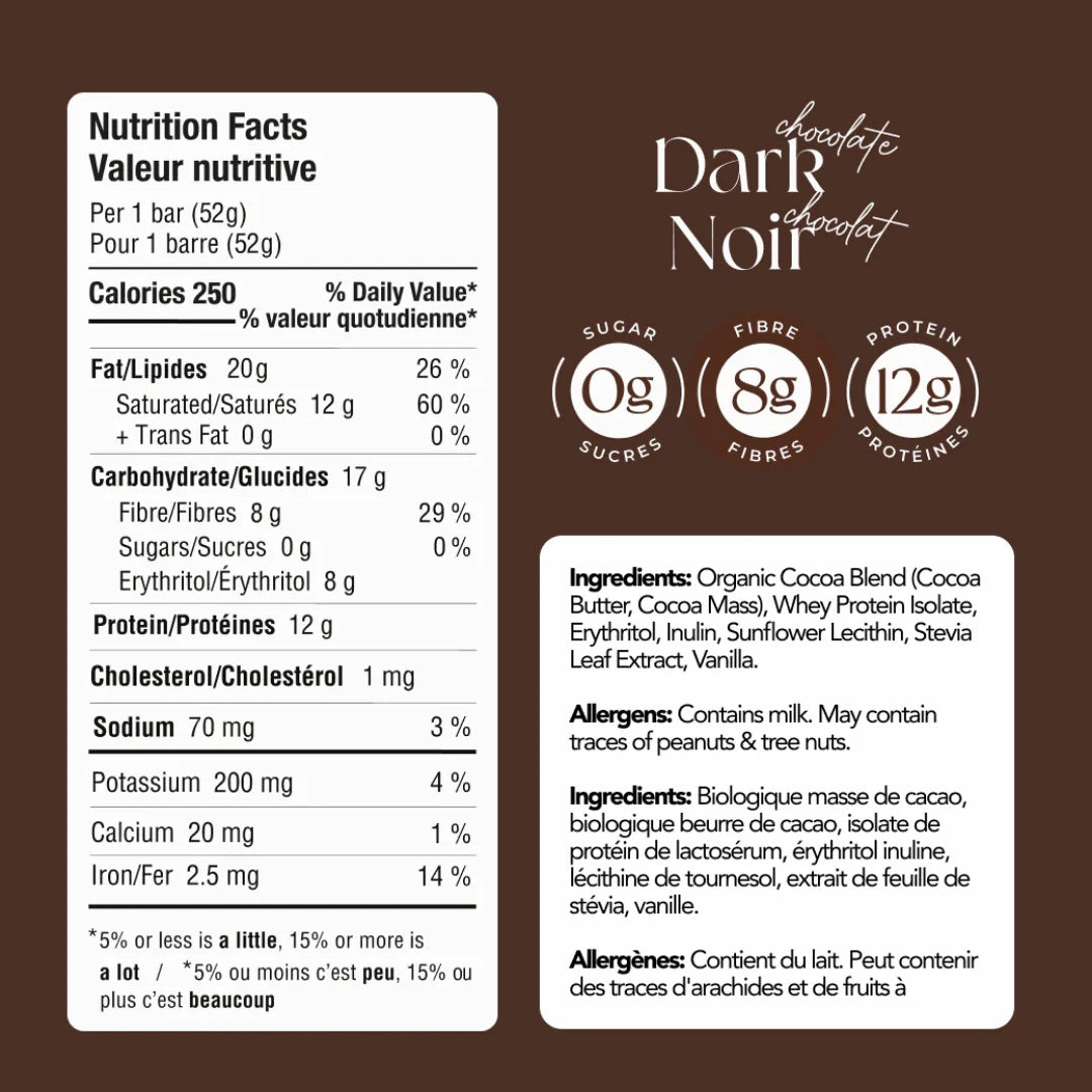 Zoraw Dark Chocolate Bar W Protein 52g