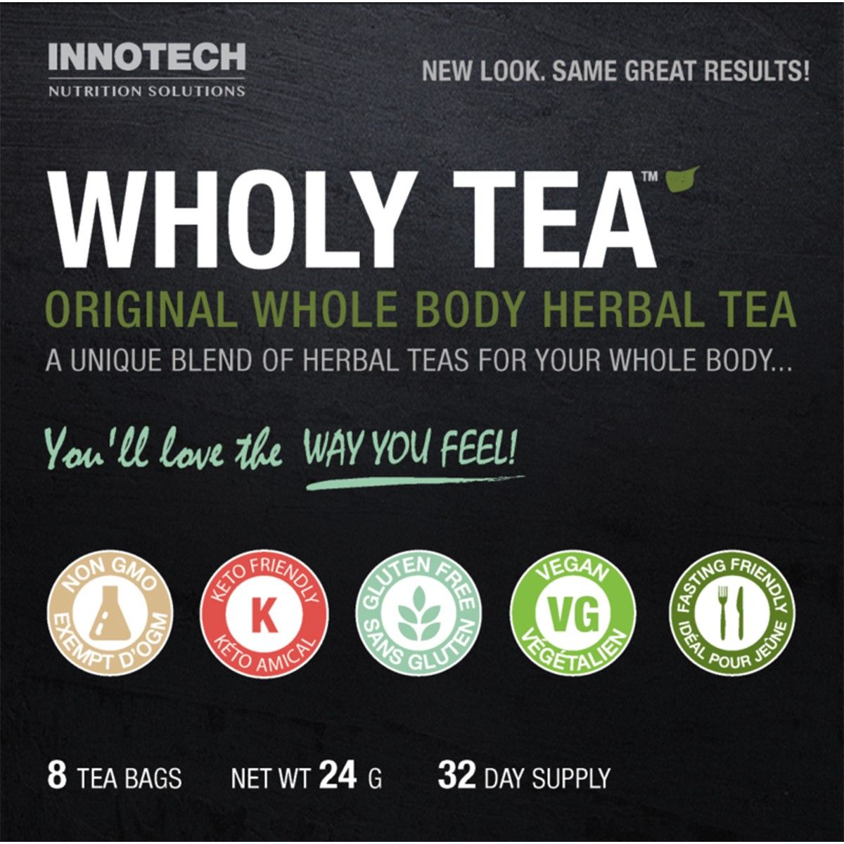 Innotech Nutrition Wholy Tea Total Body Detox 8tbags