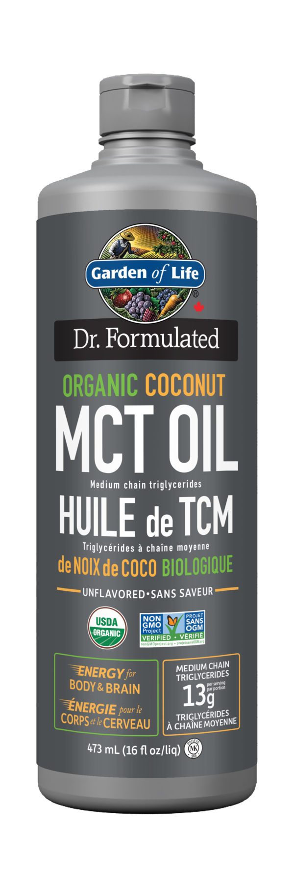 Garden of Life Dr. Formulated 100% Org MCT Oil  473ml