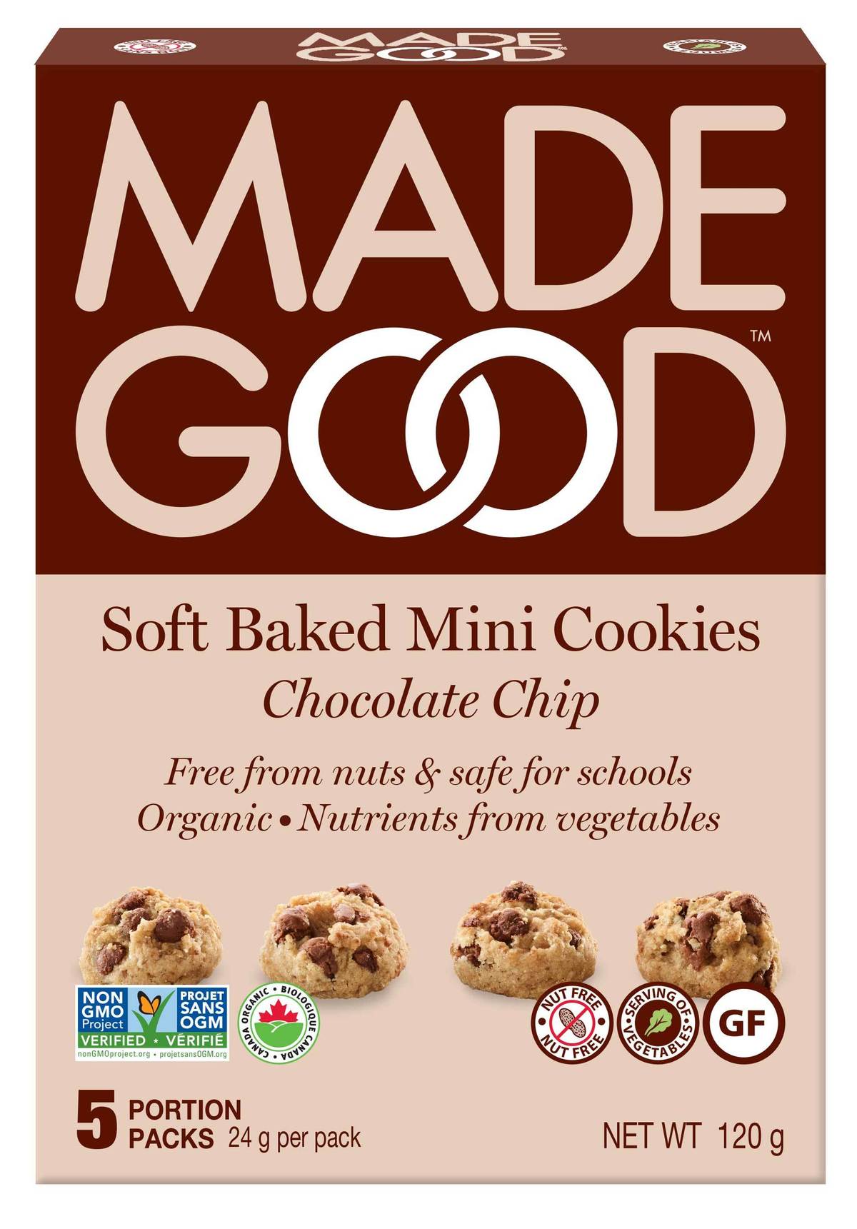 Made Good Mini Cookies Chocolate Chip  5x24g