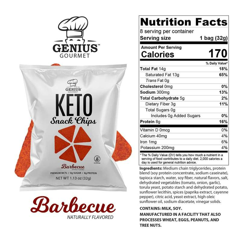 Genius Gourmet Keto Chips BBQ 32g