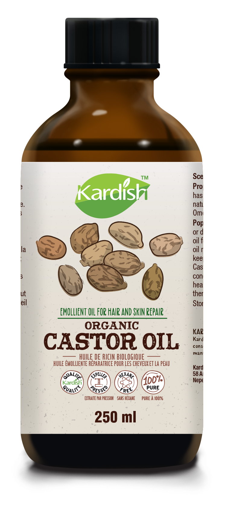 Kardish Organic Castor Oil 250ml