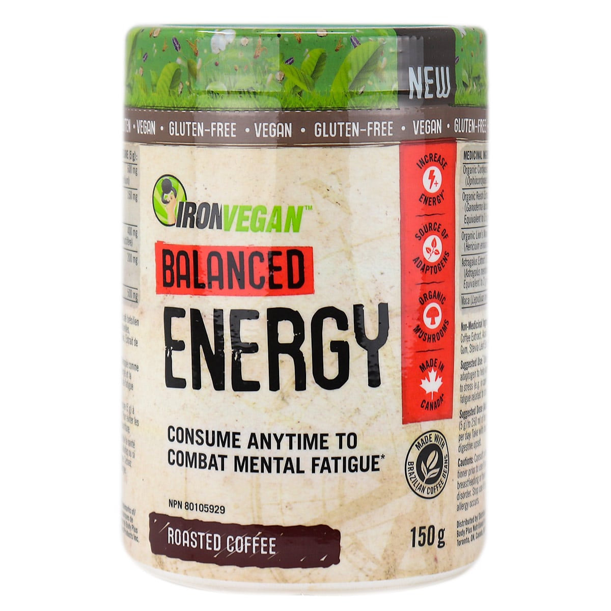 Iron Vegan Balanced Energy - Coffee 150g