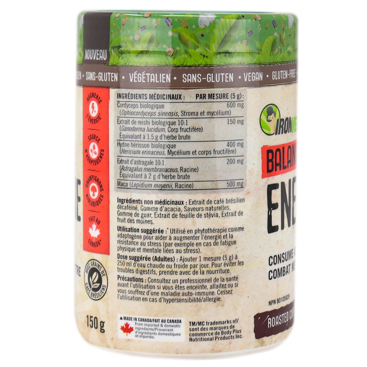 Iron Vegan Balanced Energy - Coffee 150g