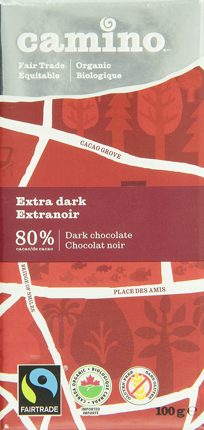 Camino Org Extra Dark Chocolate Bar [80%] 100g