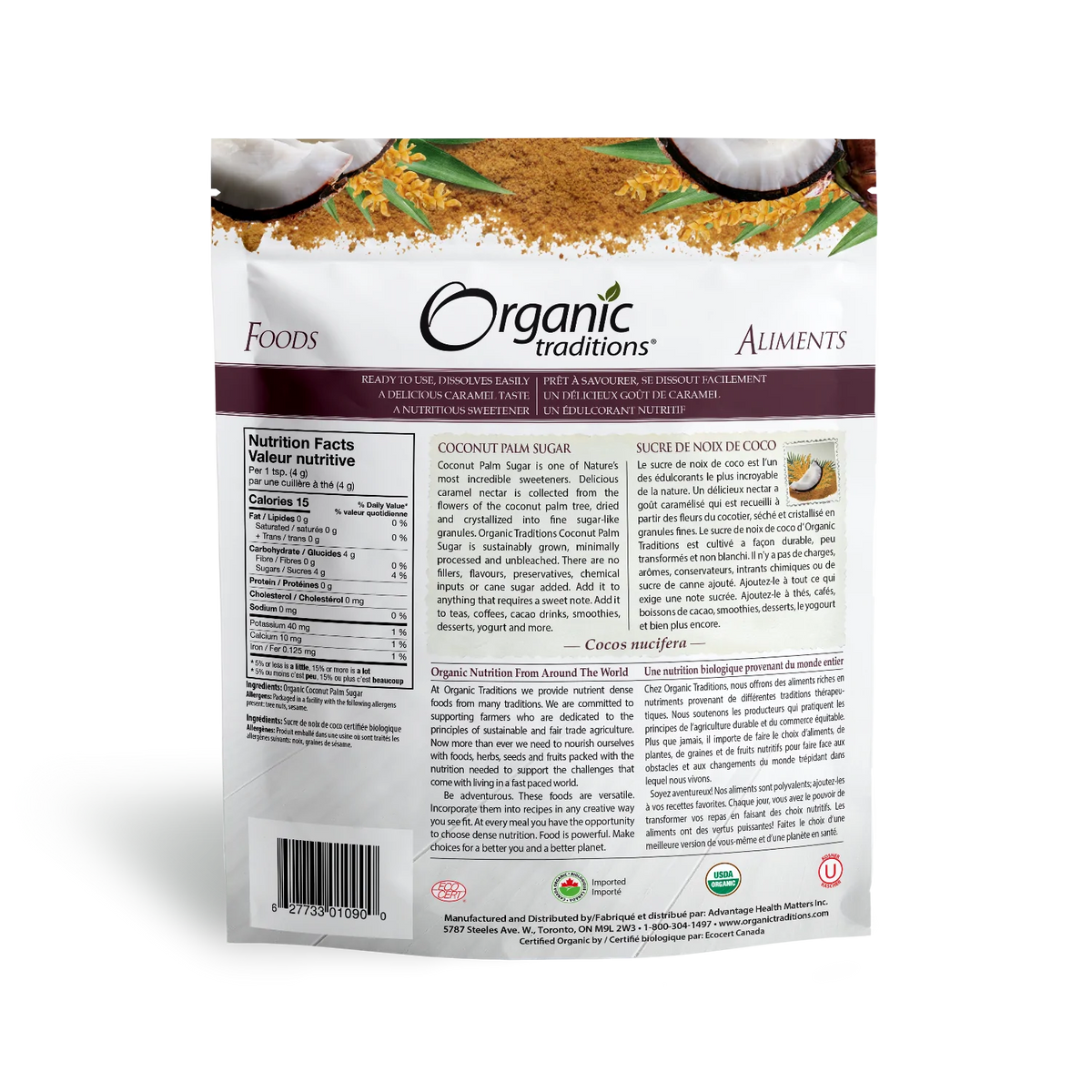 Organic Traditions Coconut Palm Sugar 454g