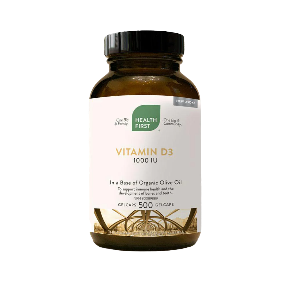 Health First  Vitamin D3 1000 IU 500cap