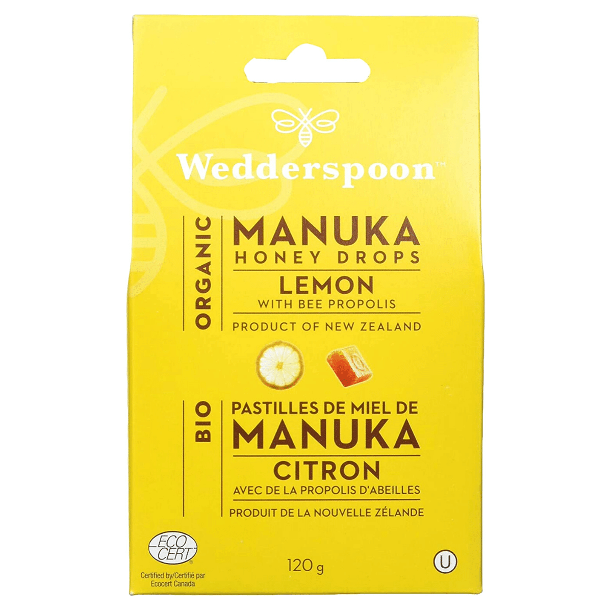 Wedderspoon Manuka Honey Drops Org. 120g