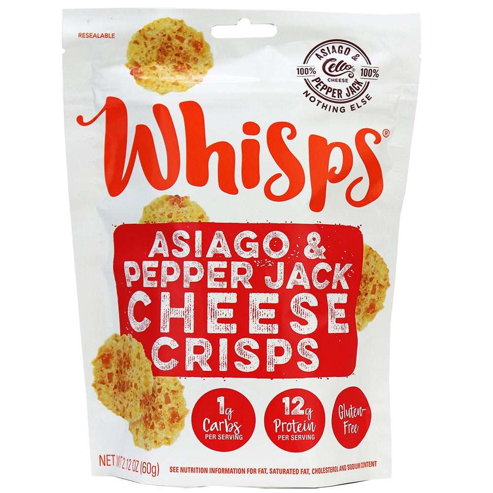 WHISPS Asiago Pepper Cheese Crisps 60g