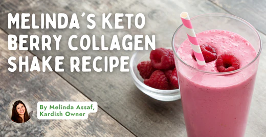 Melinda's keto berry collagen shake