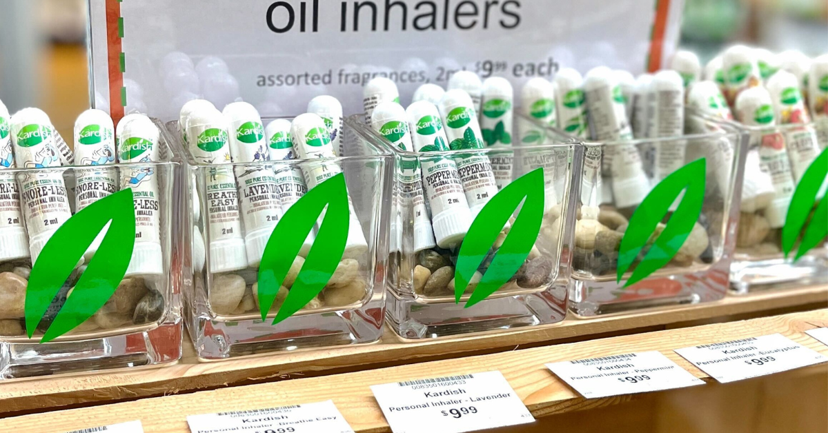 Essential oil inhalers for aromatherapy on the go