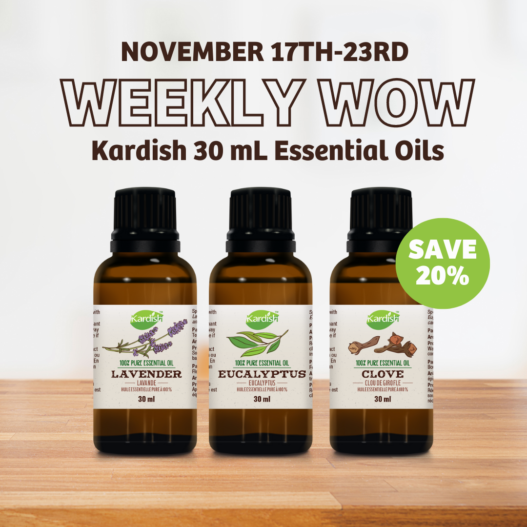 This week only: 20% off all Kardish 30mL Essential Oils!