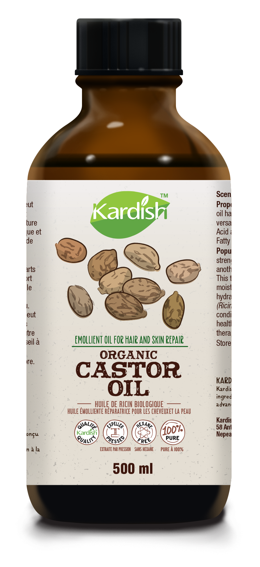 Kardish | Organic Castor Oil 500ml